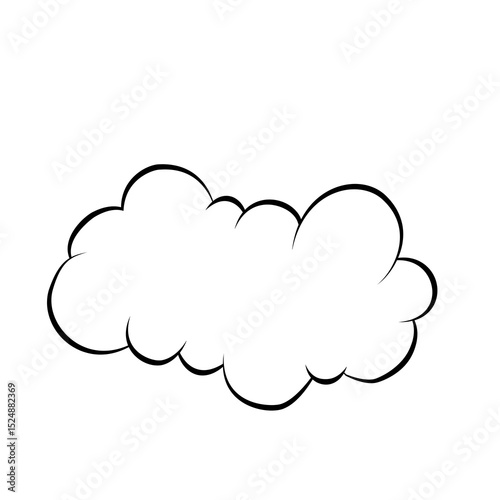 cloudy icon illustration