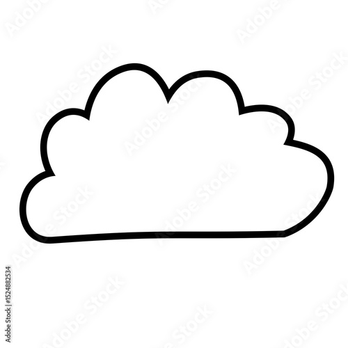 cloudy icon illustration