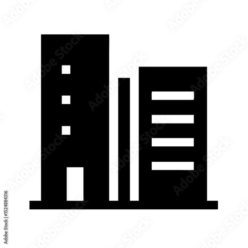 black and white shelves with windows