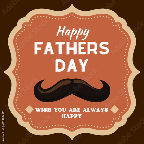 Cream Retro Typography Happy Fathers Day Instagram Post