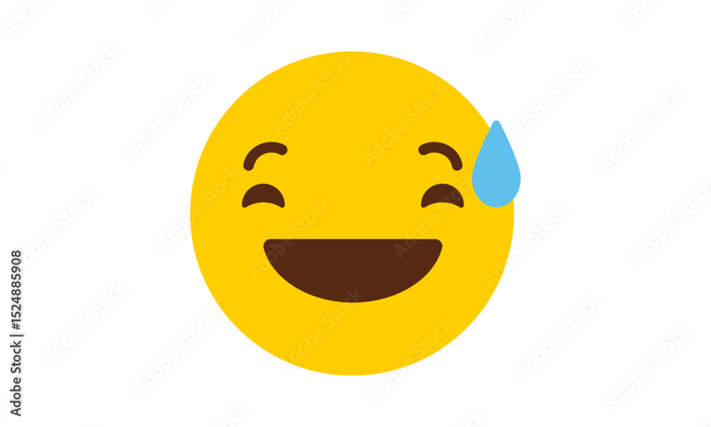 Fototapeta premium High quality emoticon isolated on a white background 
