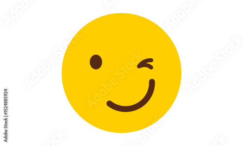 High quality emoticon isolated on a white background	
