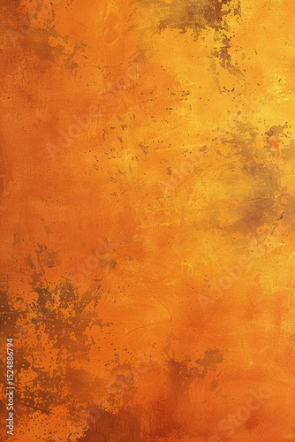 Abstract Orange and Golden Patina Textured Background