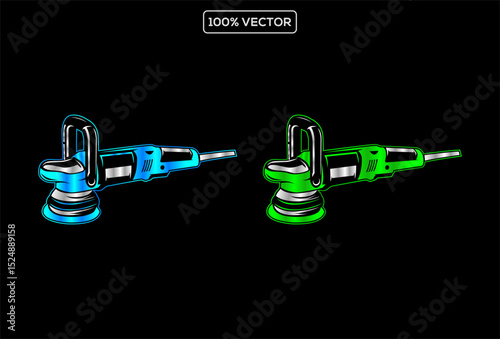  auto polish detailing logo design template. Auto detailing polish car machine logo