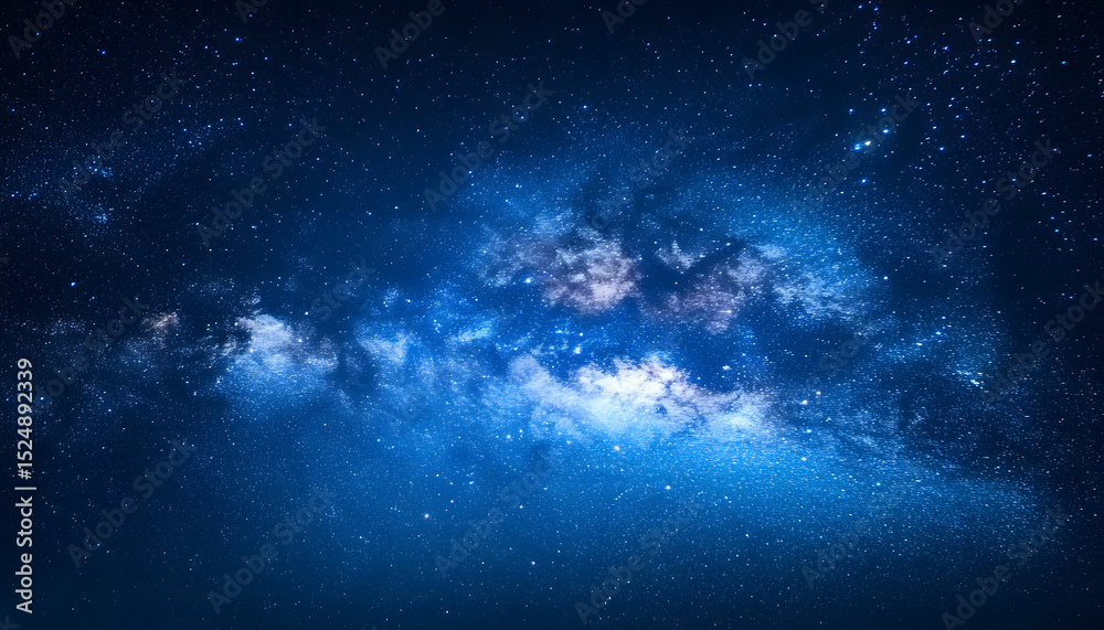 Fototapeta premium closeup night blue starry sky