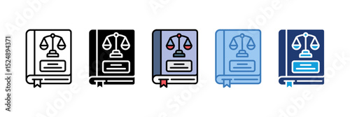 Rule Book Icon Element For Design