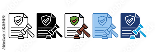 Regulatory Shield Icon Element For Design