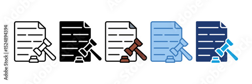Regulation Document Icon Element For Design