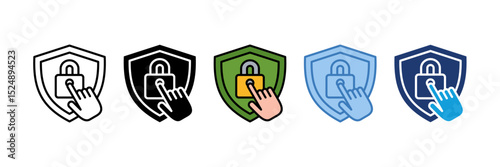 Regulatory Lock Icon Element For Design