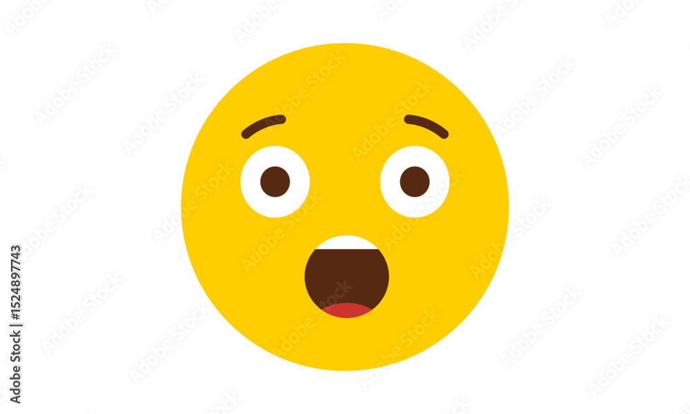 Fototapeta premium High quality emoticon isolated on a white background 