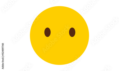 High quality emoticon isolated on a white background	
