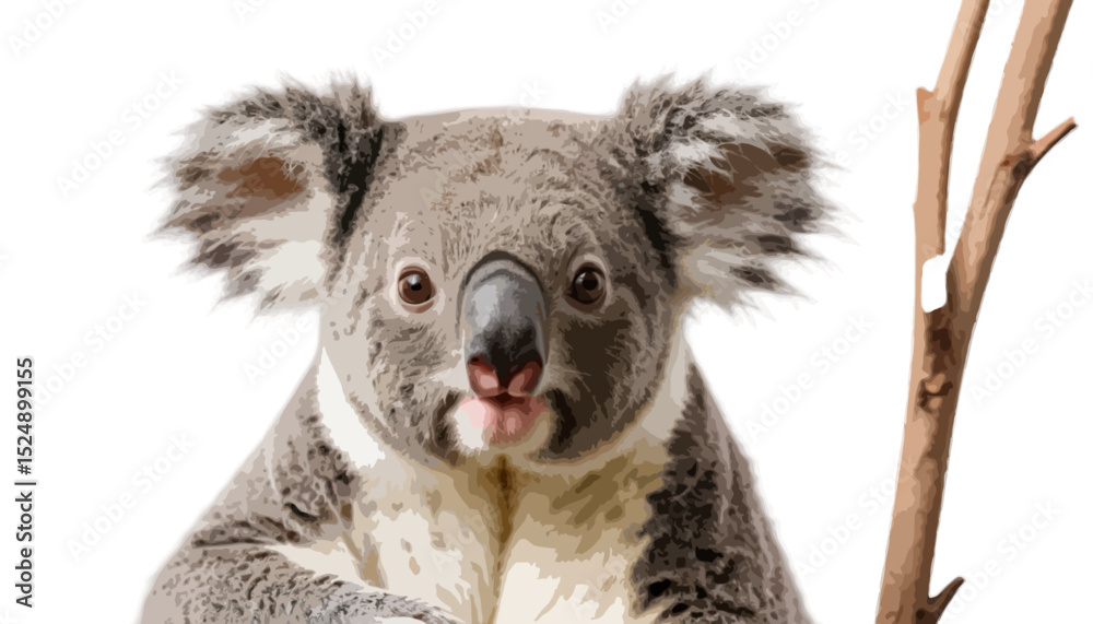 Naklejka premium Koala isolated on transparent background