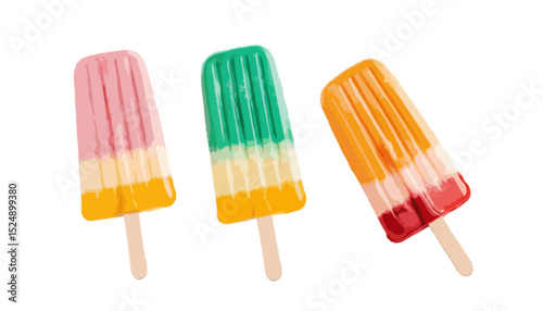  Ice lolly isolated on transparent background