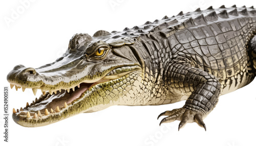 Crocodile isolated on transparent background 