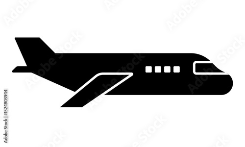 旅客機・飛行機のシルエット