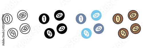 LOTTERY concept line icon. Simple element illustration.