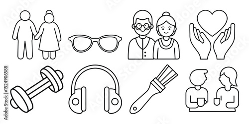 set of restaurant icons