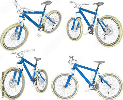 vector illustration of modern mini bike design for casual sport 