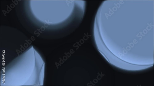Blue Light Abstract Motion Design. Neon Energy Shapes Visual Effects.