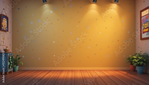 Toy Story 4:  A Retro Adventure Background Design