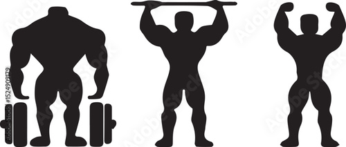 bodybuilder silhouette, muscular man vector, fitness pose graphic, gym workout art, strong athlete shape, flexing muscles vector, bodybuilding figure, muscle icon, weight training silhouette,