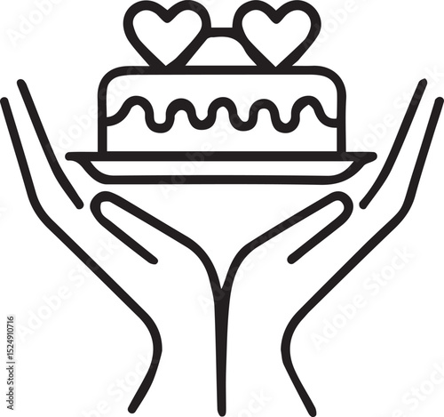 cake illustration, dessert silhouette, layered cake vector, birthday cake graphic, sweet treat shape, celebration cake art, wedding cake vector, pastry silhouette, icing cake design, chocolate cake il