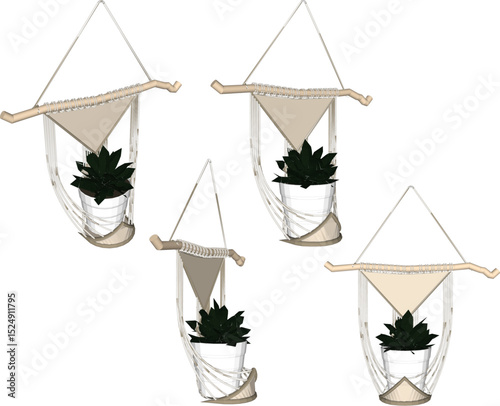 vector illustration of traditional ethnic ornament wall decoration design 