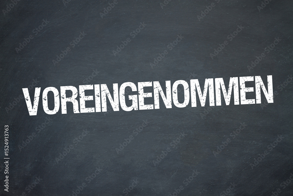 Obraz premium voreingenommen 