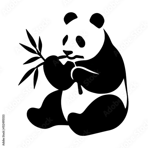panda eating bamboo