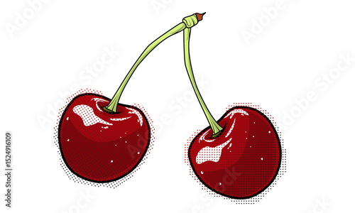 Cherries Collage Element Cherry  Fruit