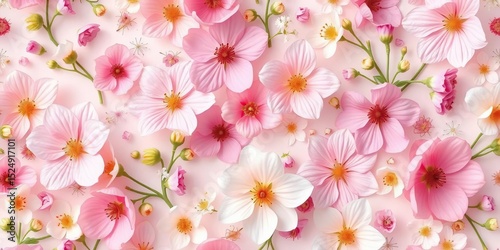 Delicate spring floral seamless pattern in pastel hues featuring various blossoms,  spring,  wallpaper
