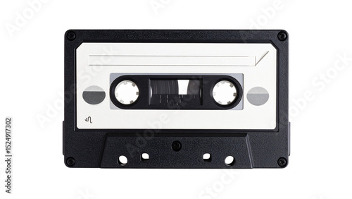 vintage audio cassette isolated on transparent background