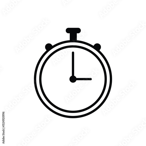 Stopwatch icon set. Clock time vector symbol