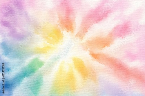 Rainbow Watercolor Swirl Texture, Pastel Colors Background, Watercolor Painting Watercolor,Background