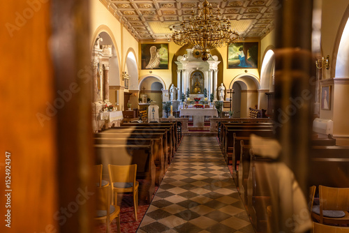 Cycle trail leading to Church of the Mother of God in Jurandvor