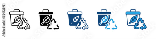 Zero Waste icon sheet multiple style collection