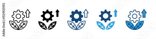Sustainable Development icon sheet multiple style collection