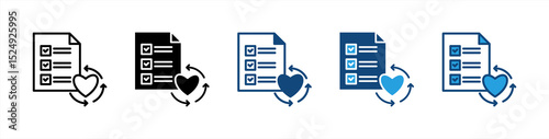 Life Cycle icon sheet multiple style collection