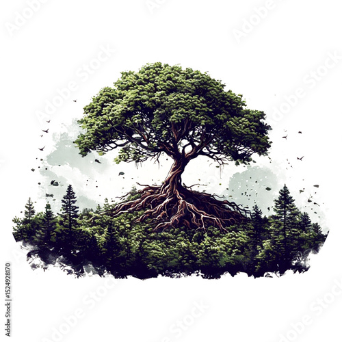 The Lonely Tree, stop illegal logging, protect our earth.