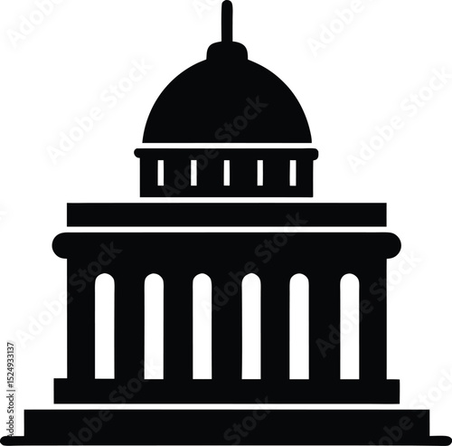 Capitol Building Silhouette