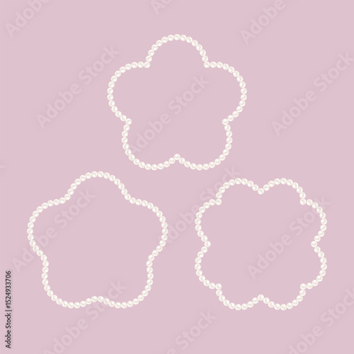 Pearl Flower Frame