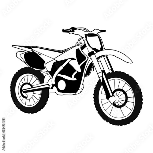 Motor Bike Black icon Vector