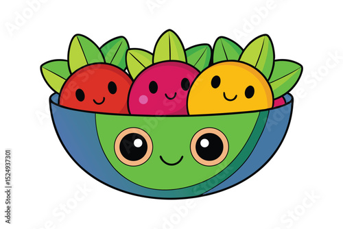 funny cartoon fruits