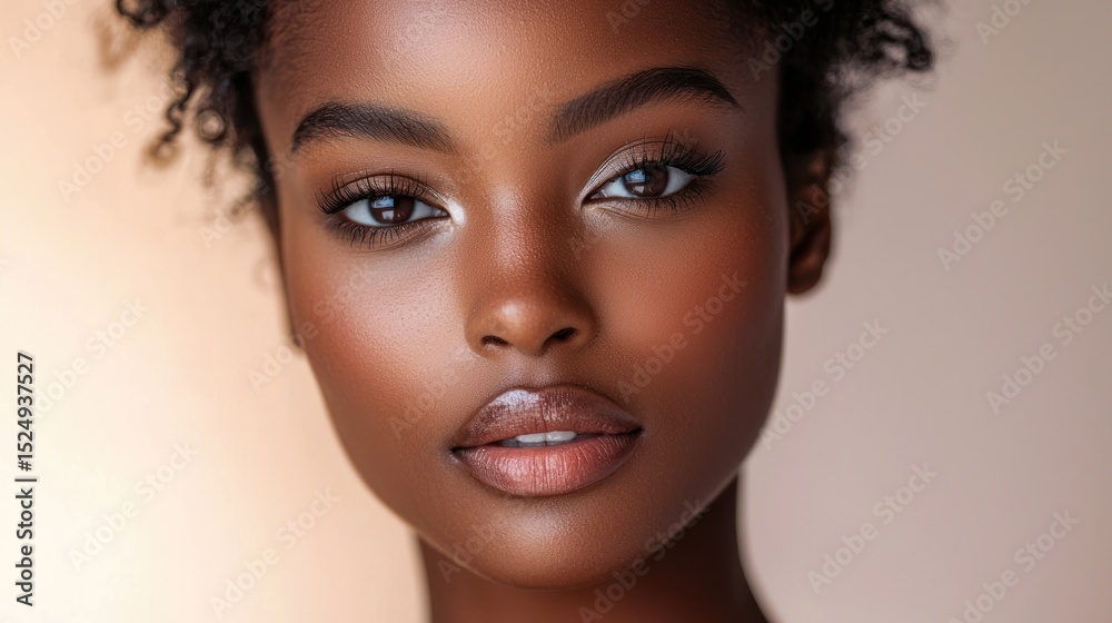 Fototapeta premium A striking model with unique, bold features