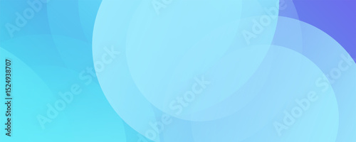 Minimalist abstract background, banner, blue nad pink gradations, abstract circle style shape, vector illustration.