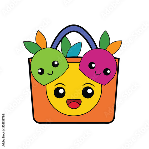 funny cartoon bag