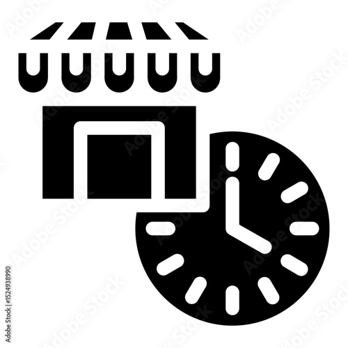 Shopping time icon