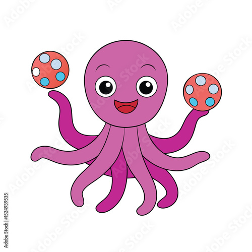 funny octopus cartoon