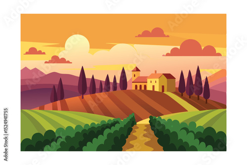 tuscany landscape in tuscany