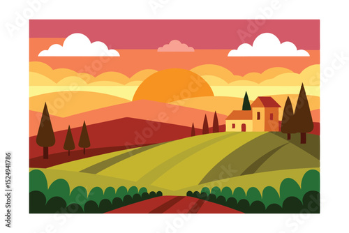 tuscany landscape in tuscany